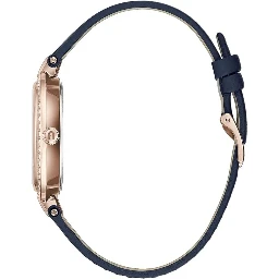 Blue Leather Dress Watch