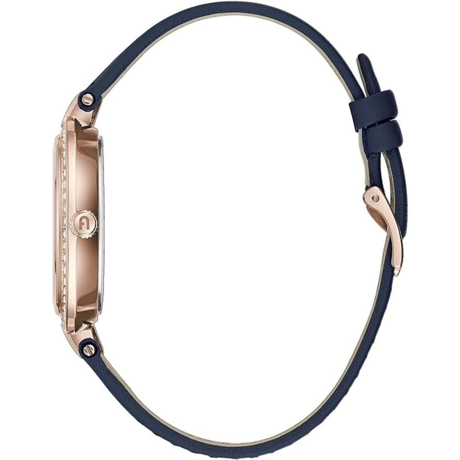 Blue Leather Dress Watch