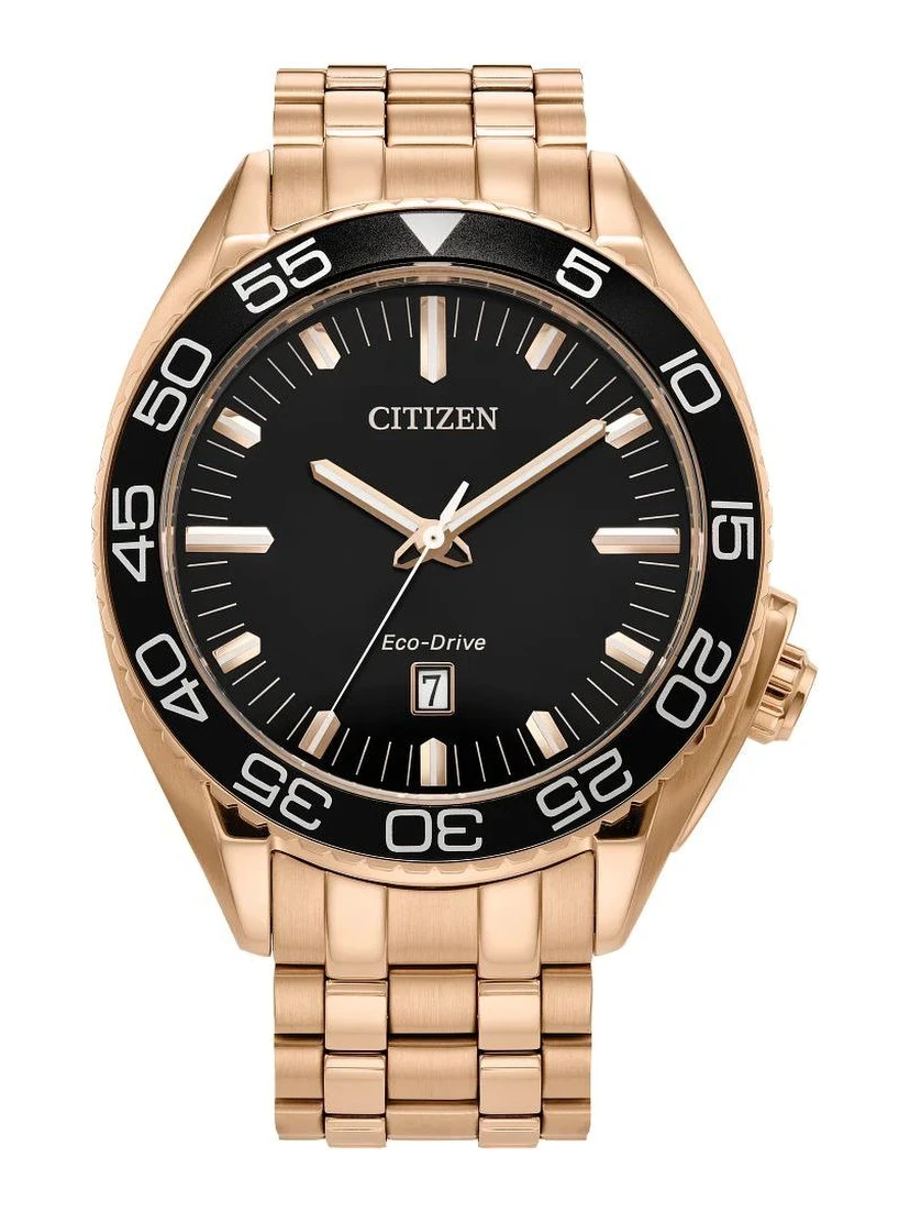 Gold Stainless Steel Dress Watch