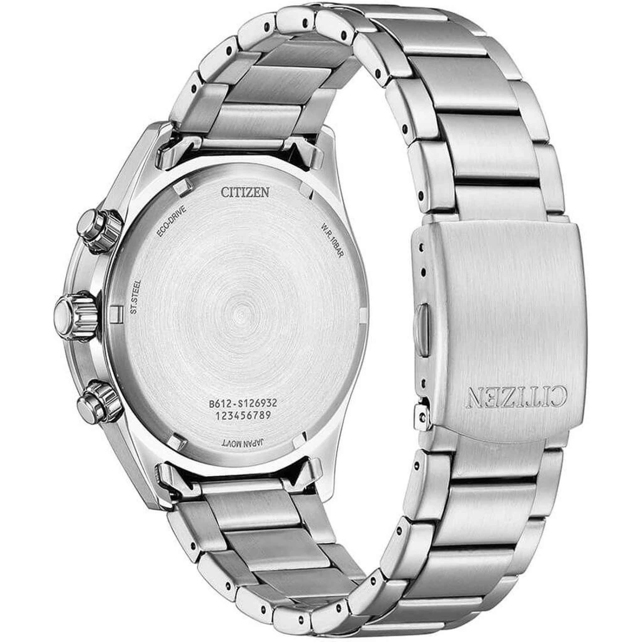 ساعة رياضية من الفولاذ المقاوم للصدأ الرمادي