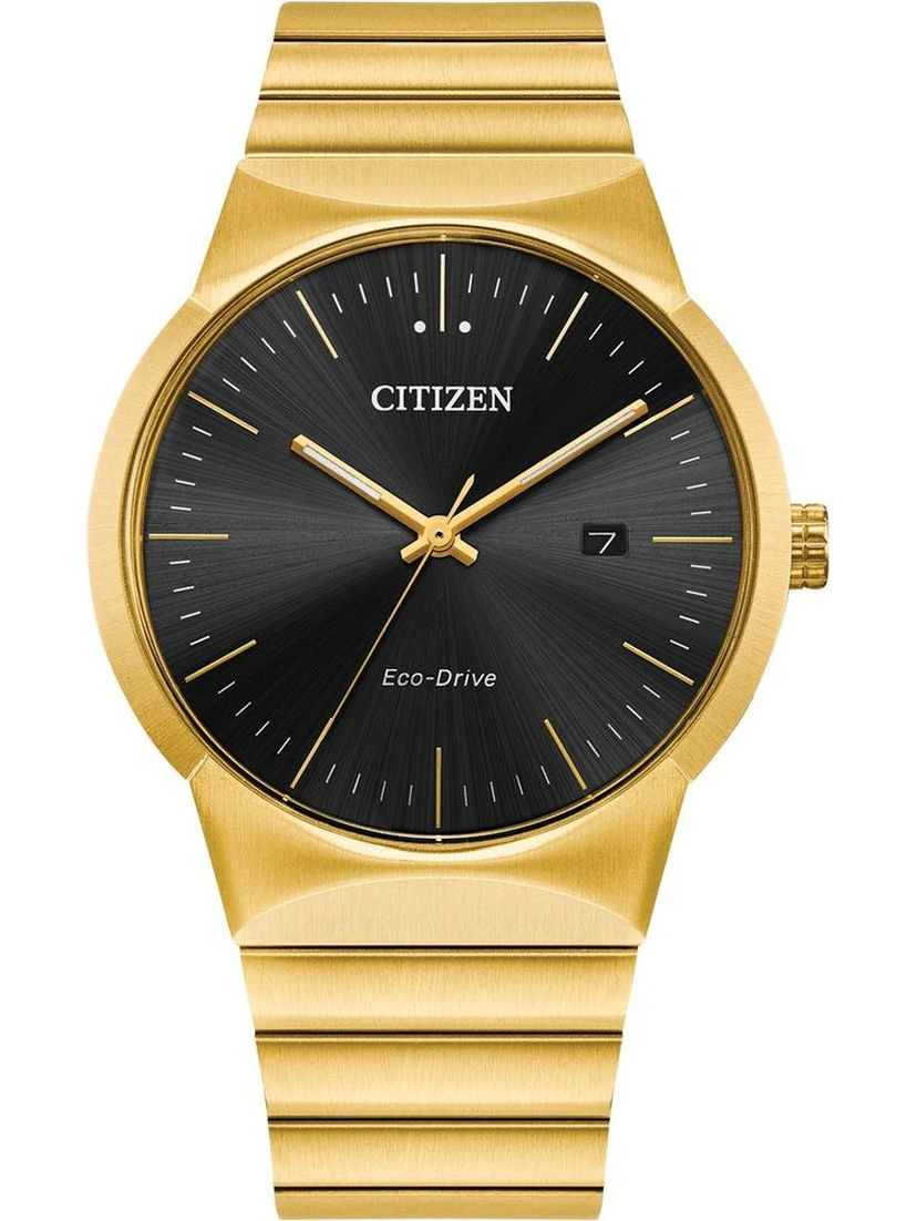 Gold Stainless Steel Dress Watch