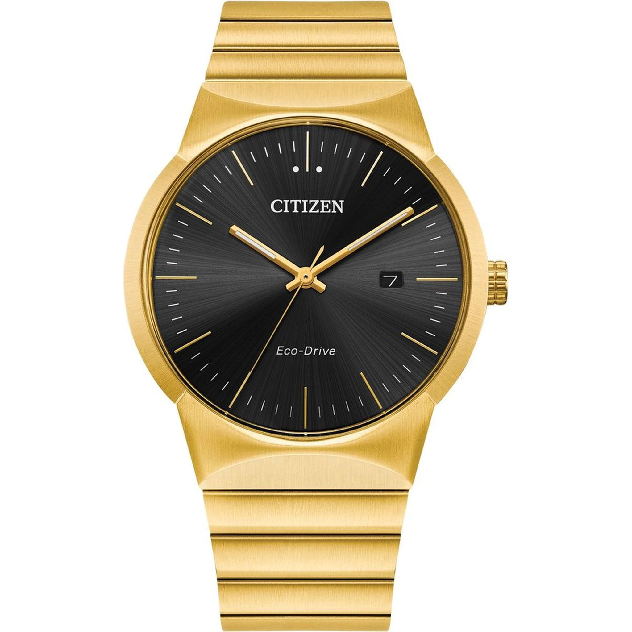 Gold Stainless Steel Dress Watch