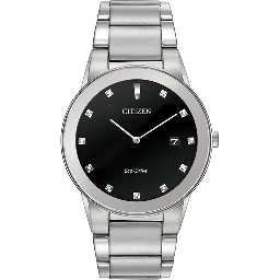 Gray Stainless Steel Dress Watch