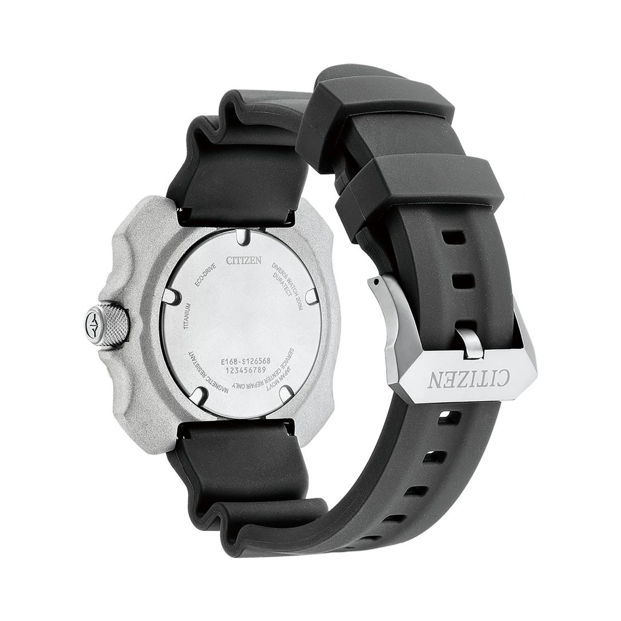 Black Rubber Sport Watch