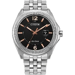 Gray Stainless Steel Dress Watch