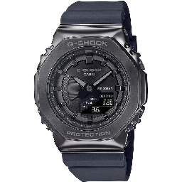 Black Resin Sport Watch