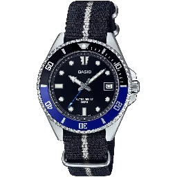 Black Fabric Sport Watch