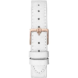 White Leather Dress Watch