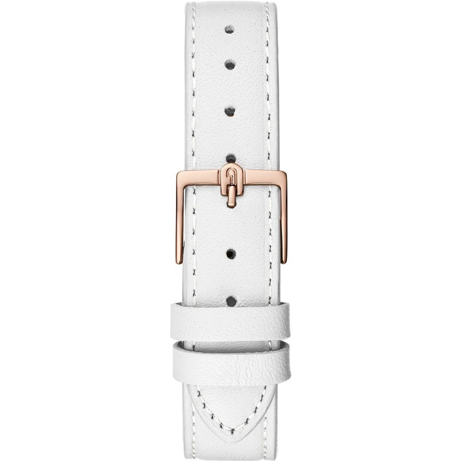 White Leather Dress Watch