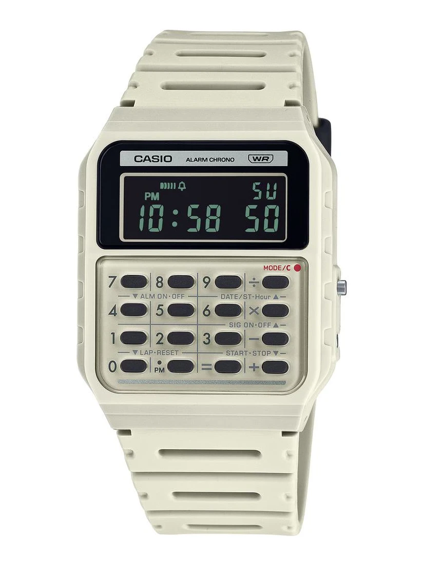 Beige Resin Digital Watch