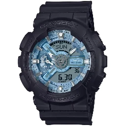 Black Resin Sport Watch