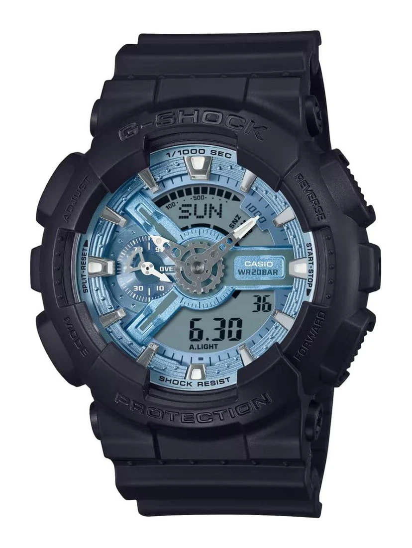 Black Resin Sport Watch