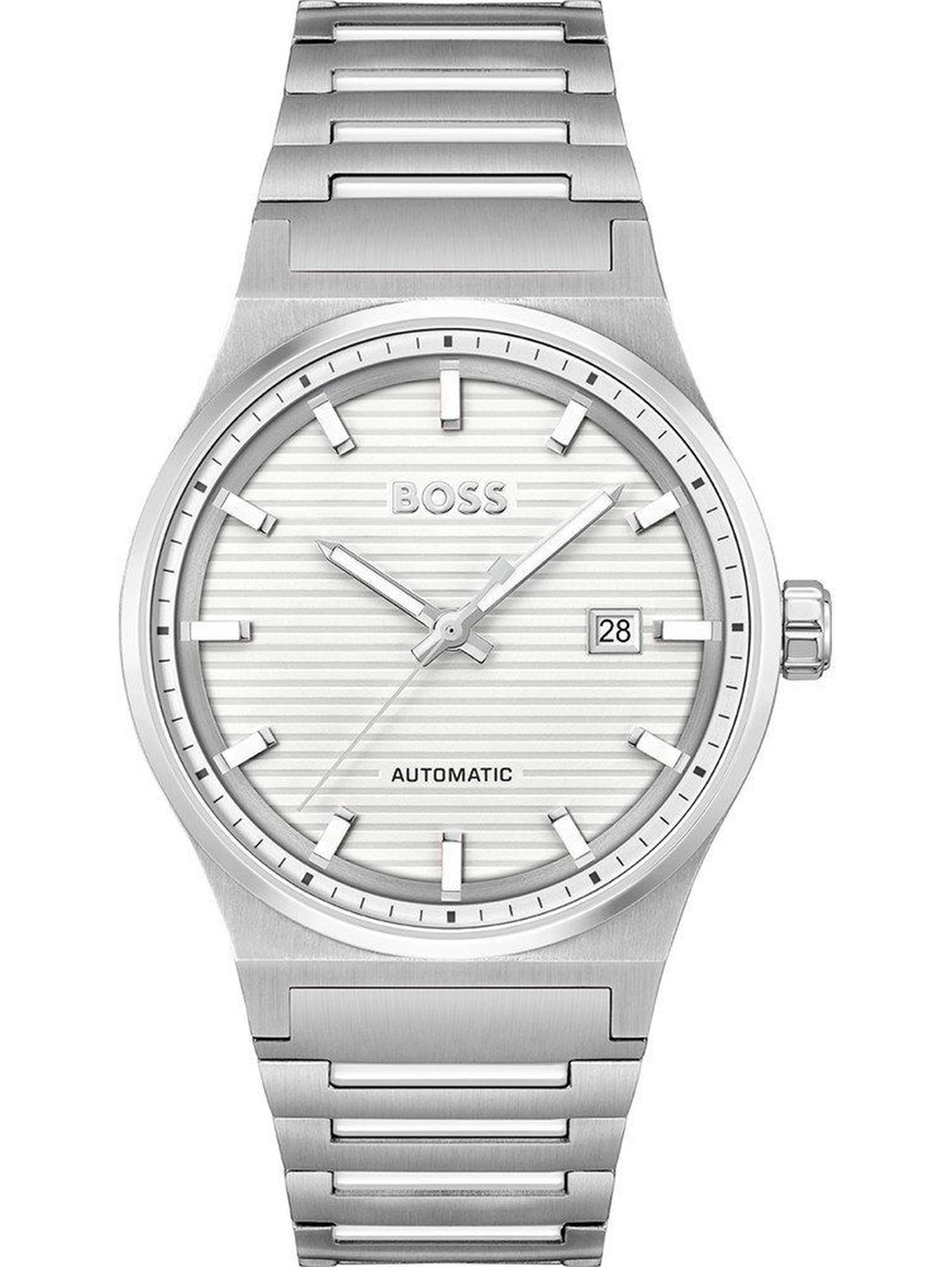 Gray Stainless Steel Dress Watch
