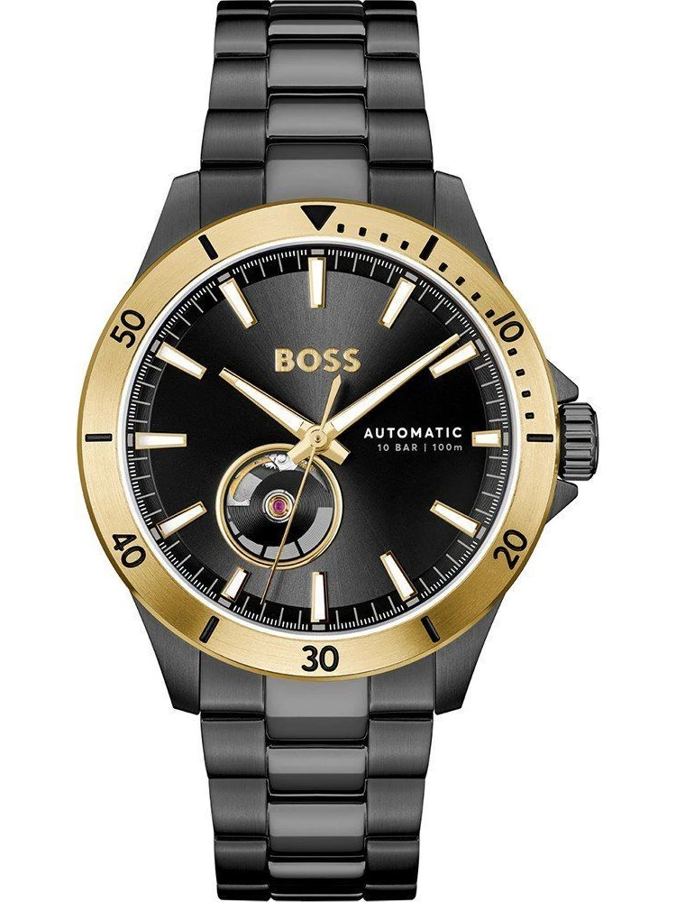 Black Stainless Steel Dress Watch