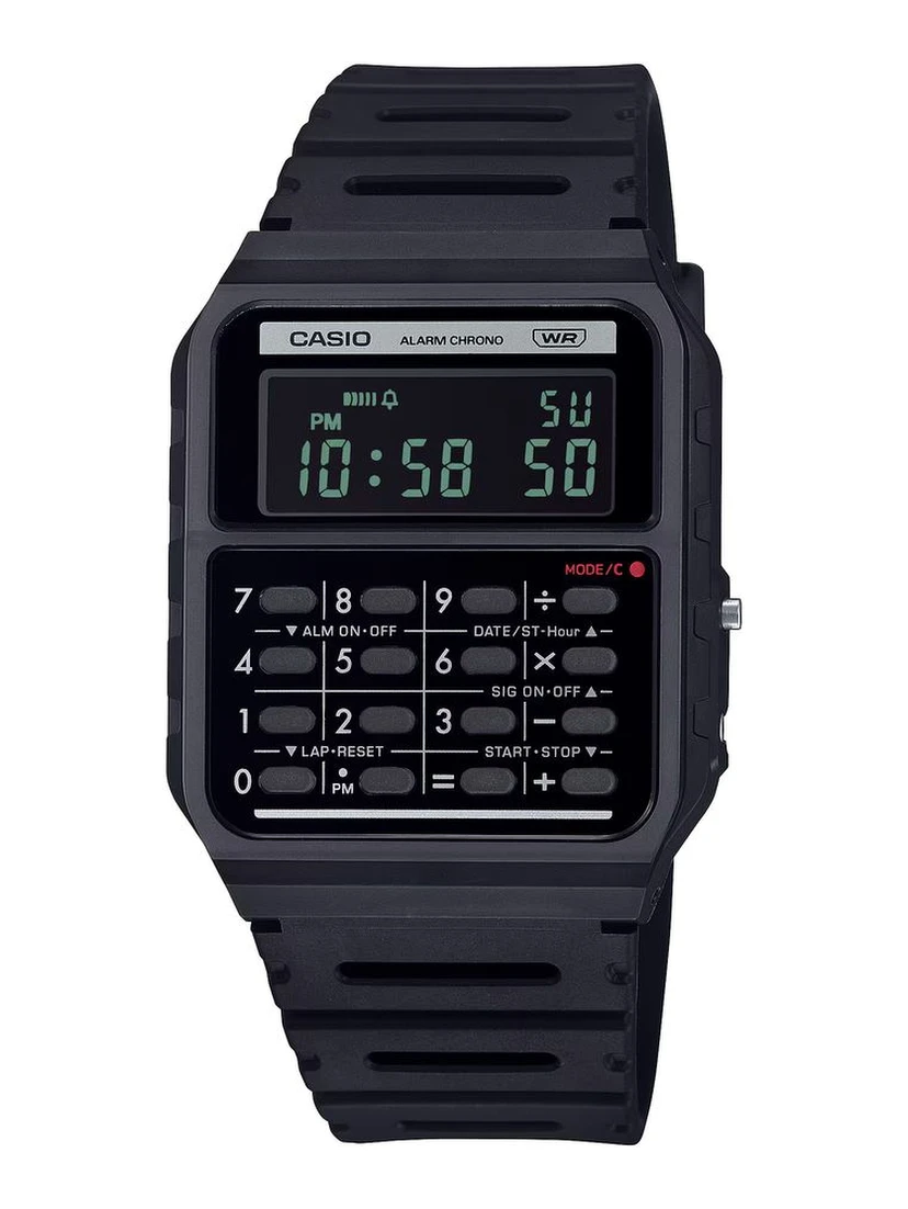 Black Resin Digital Watch