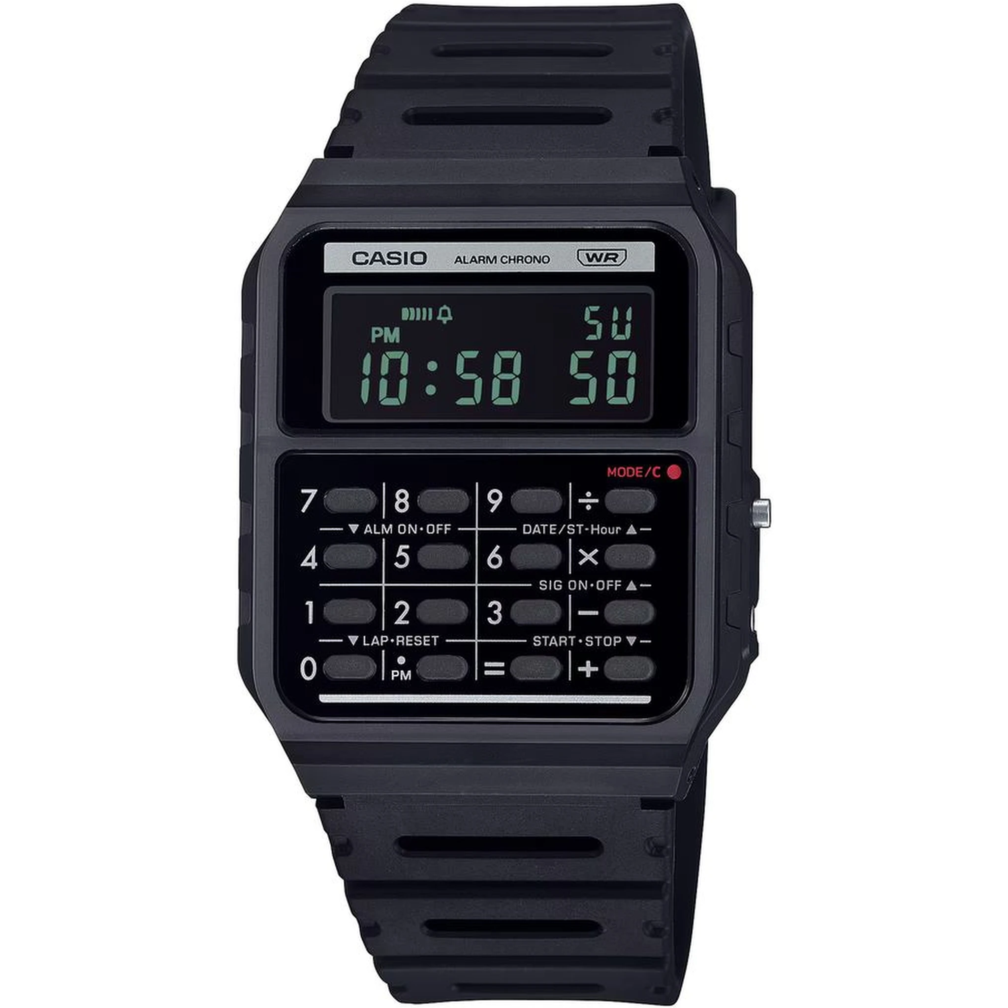 Black Resin Digital Watch