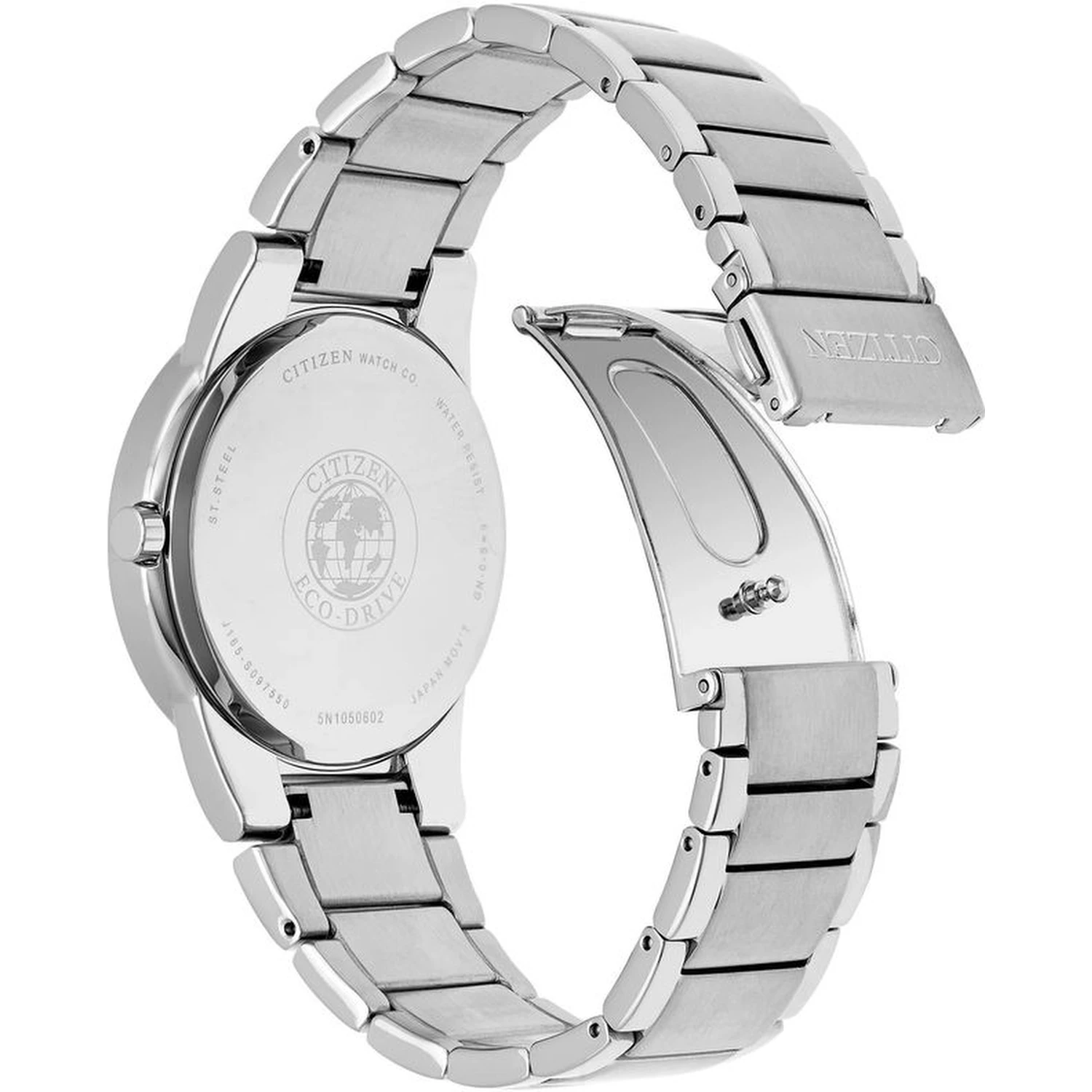 Gray Stainless Steel Dress Watch