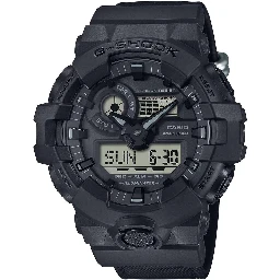 Black Resin Sport Watch