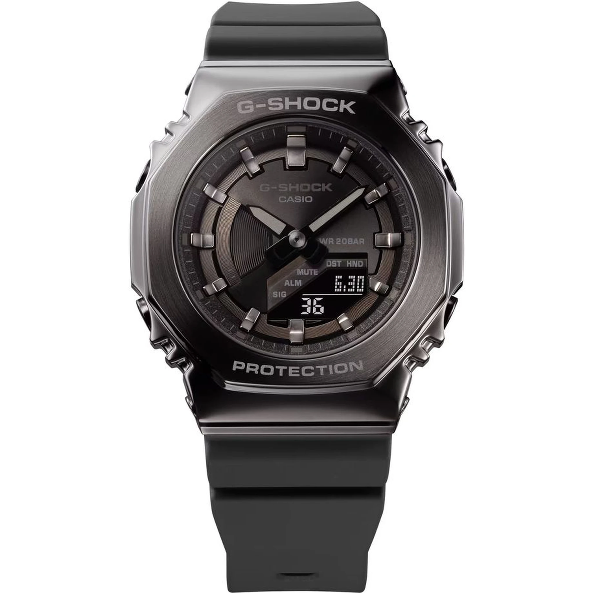 Black Resin Sport Watch