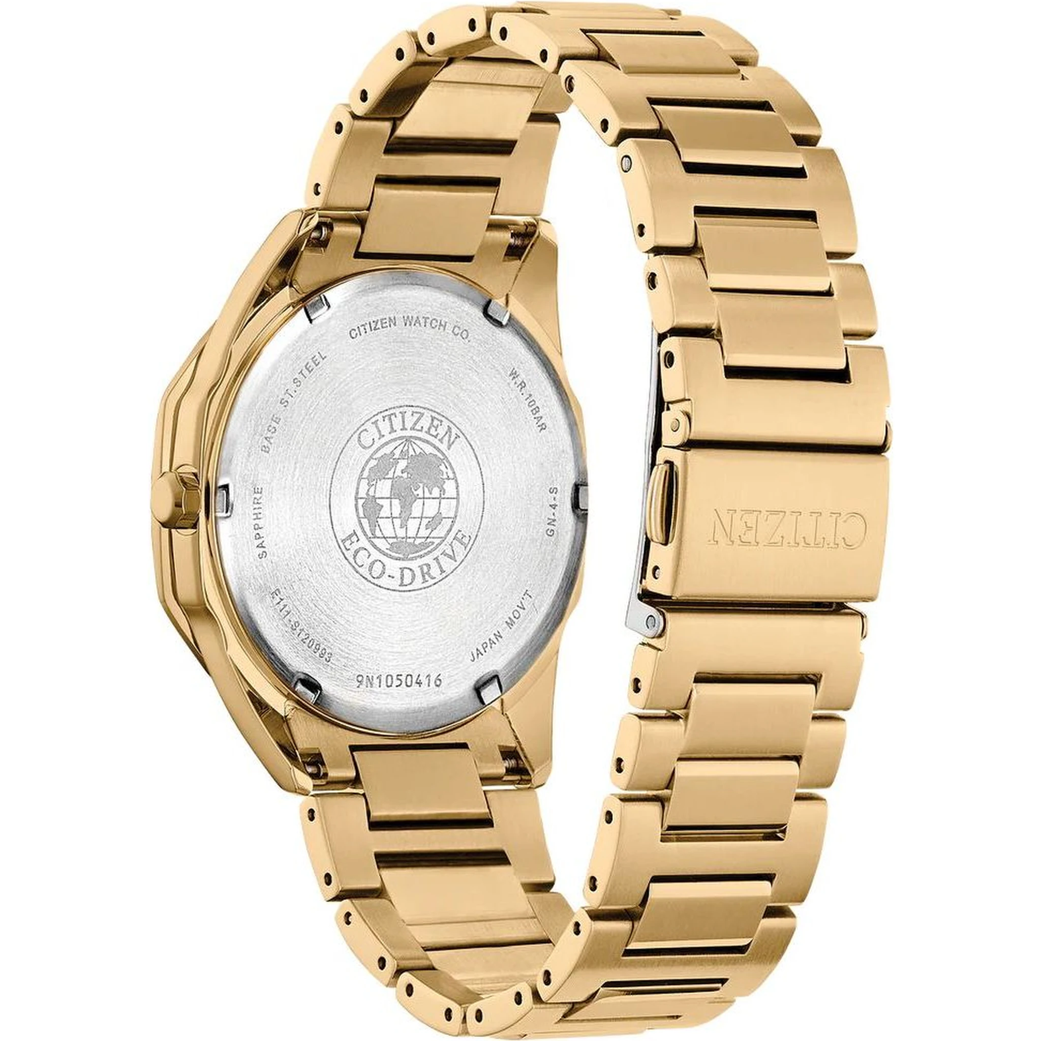 Gold Stainless Steel Dress Watch
