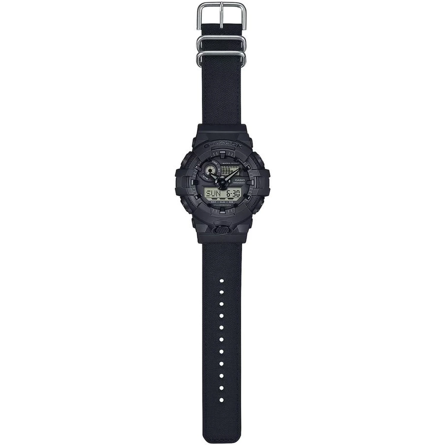 Black Resin Sport Watch