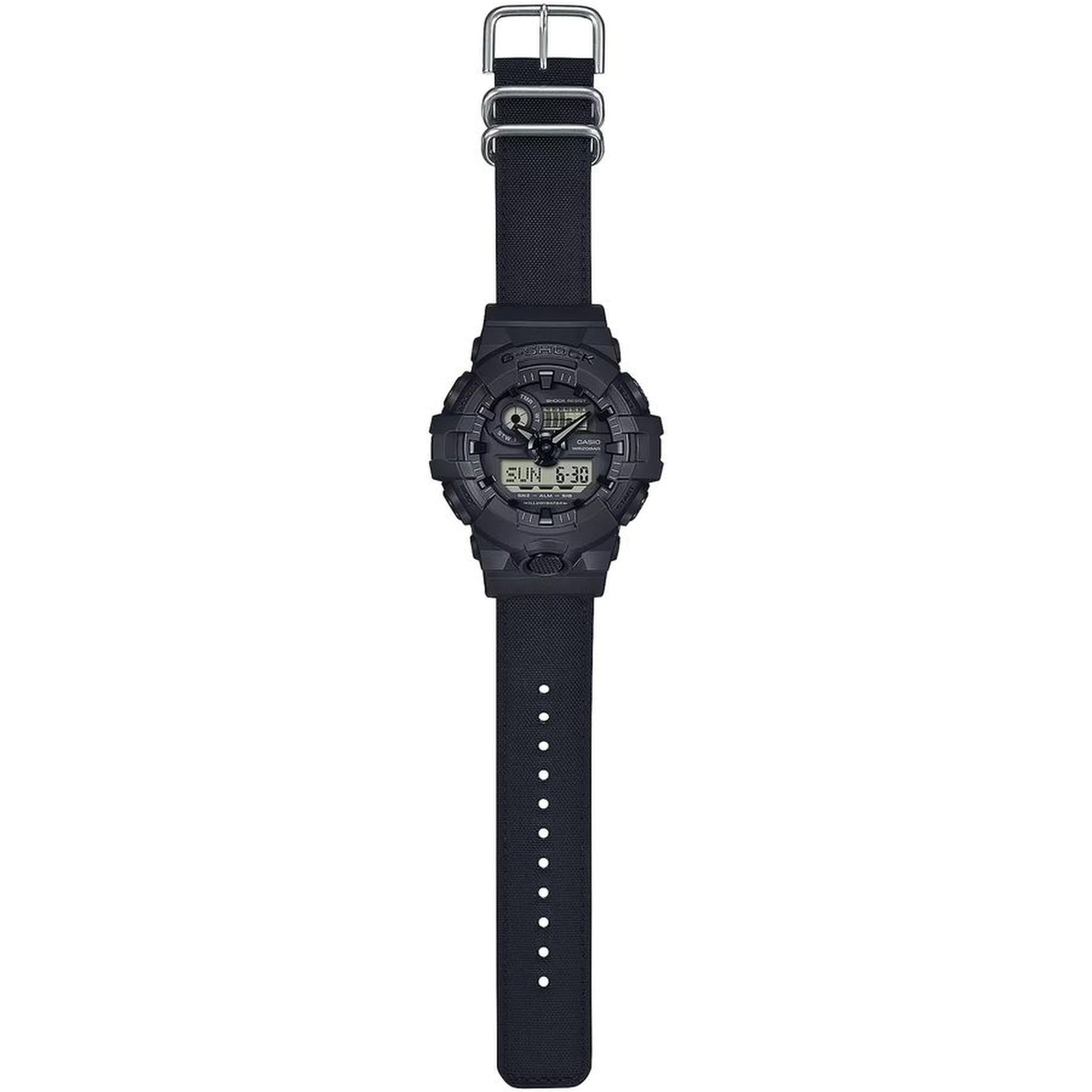 Black Resin Sport Watch