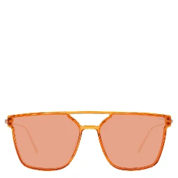 Orange Metal Sunglasses