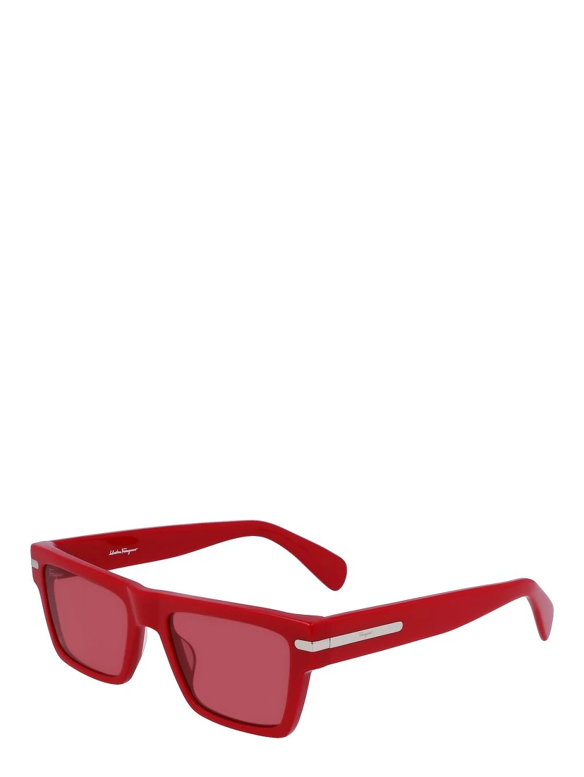 Red Acetate Sunglasses