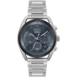 Gray Stainless Steel Dress Watch