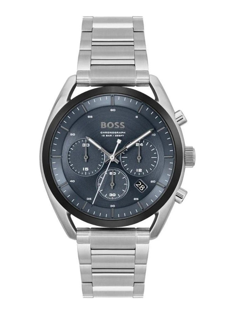 Gray Stainless Steel Dress Watch
