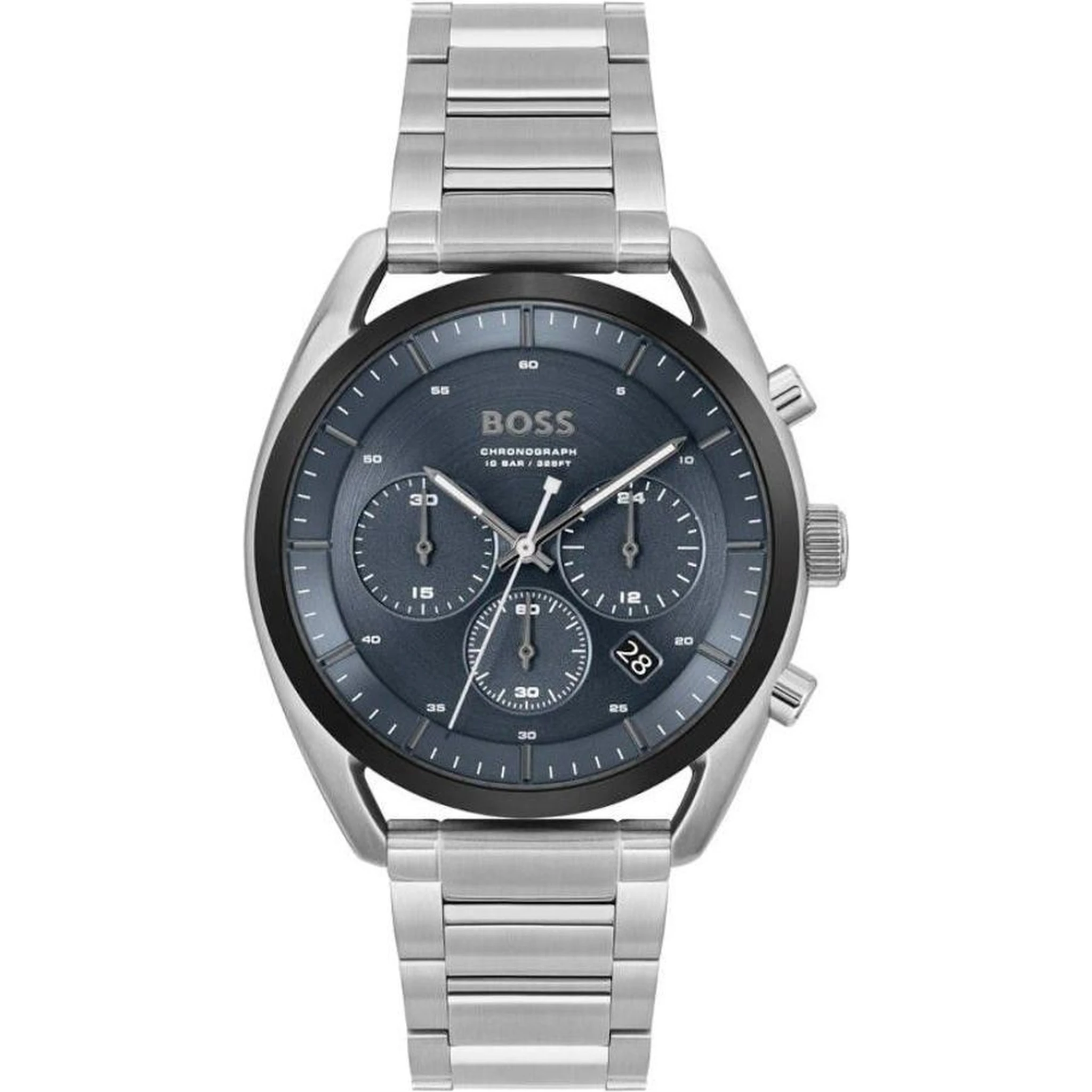 Gray Stainless Steel Dress Watch