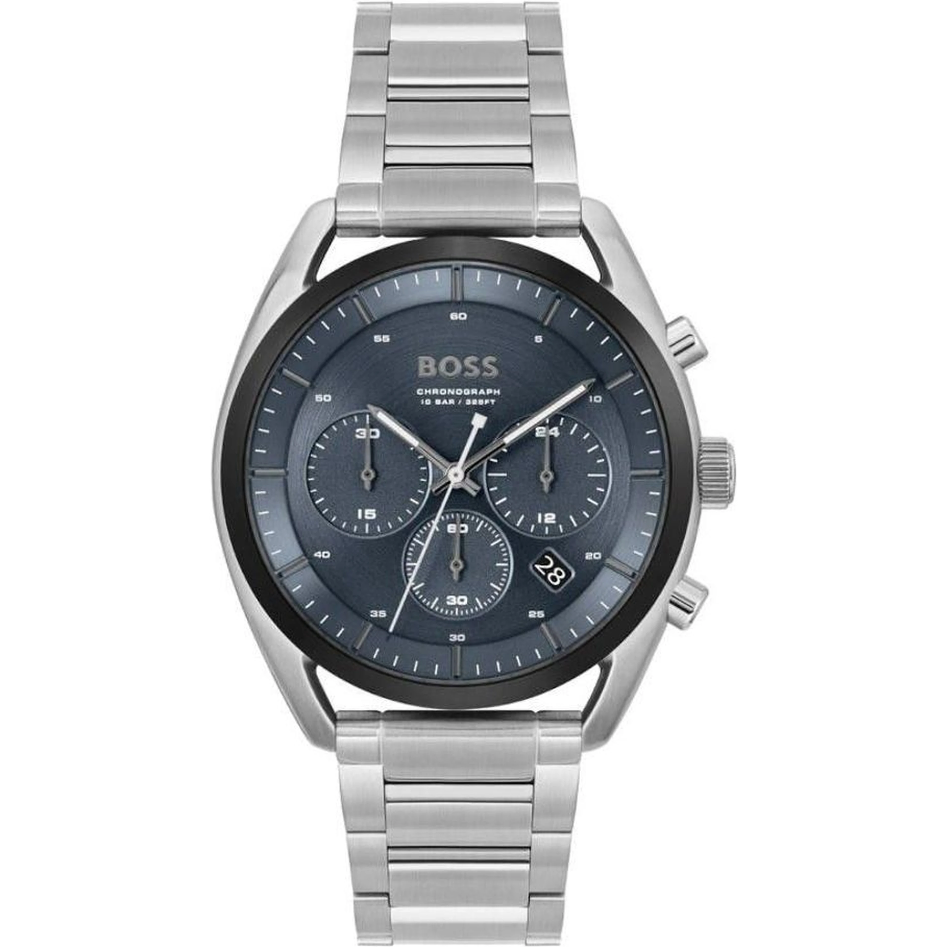 Gray Stainless Steel Dress Watch