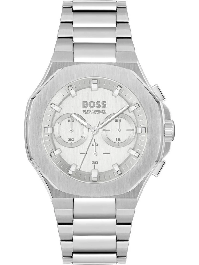Gray Stainless Steel Dress Watch
