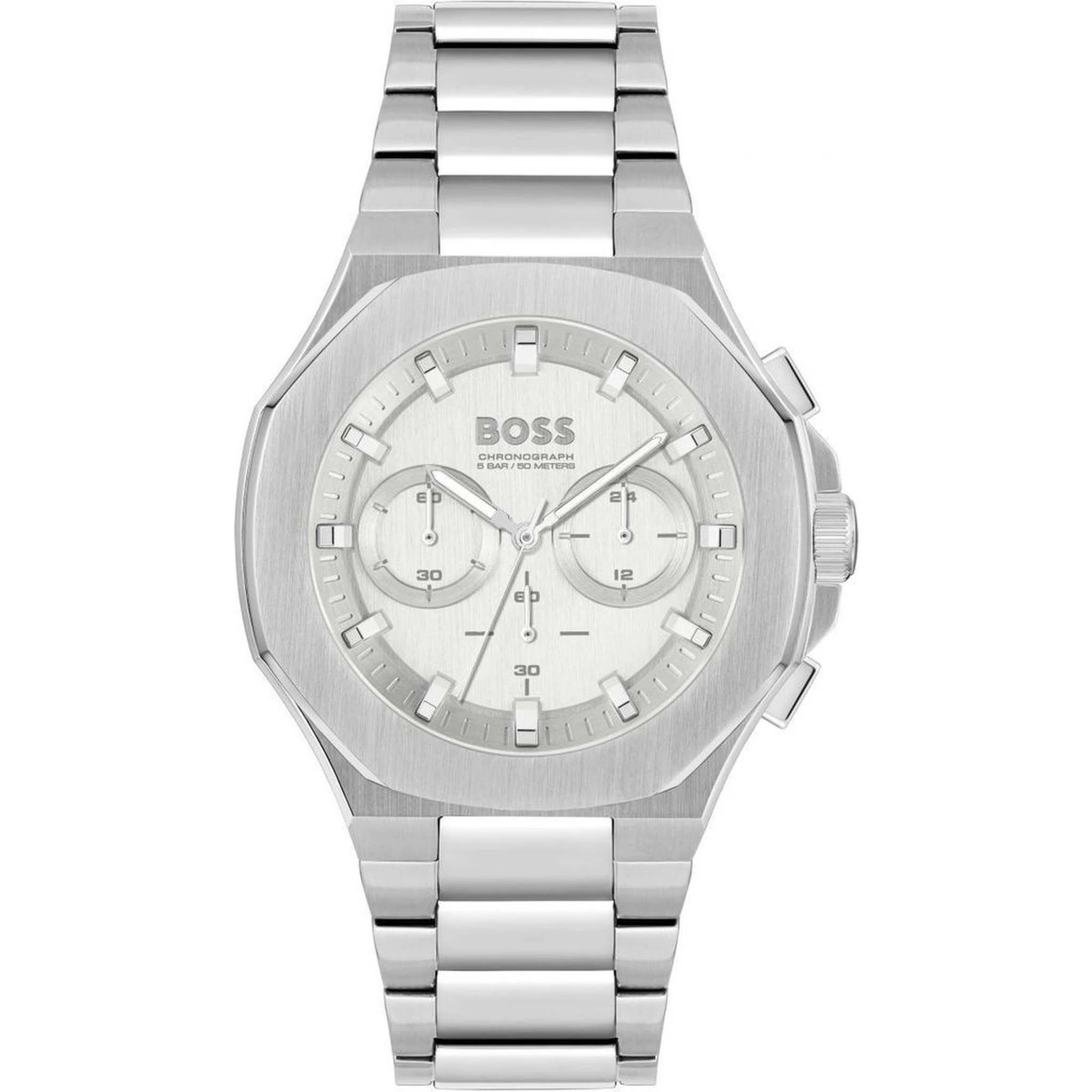 Gray Stainless Steel Dress Watch