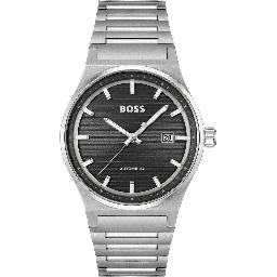 Gray Stainless Steel Dress Watch