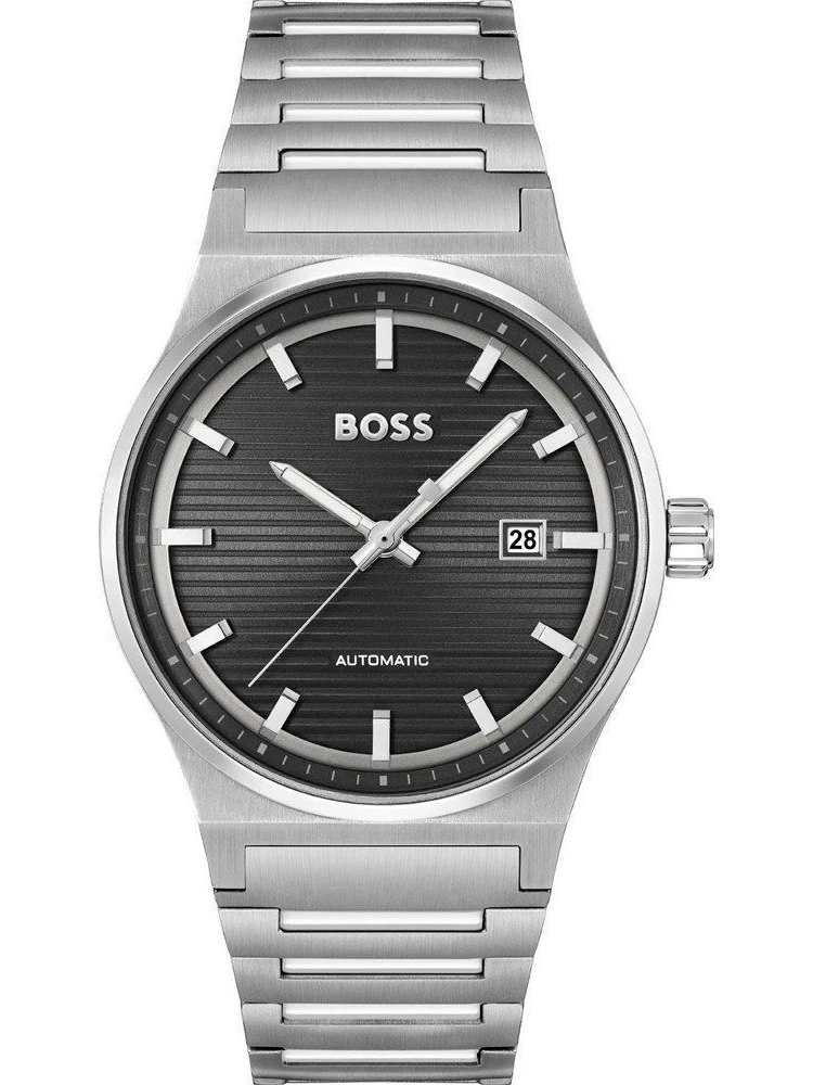 Gray Stainless Steel Dress Watch