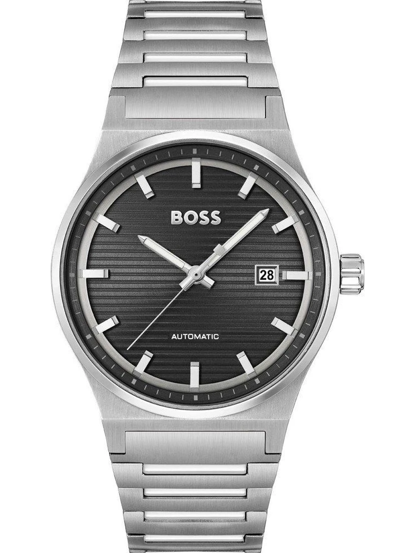 Gray Stainless Steel Dress Watch