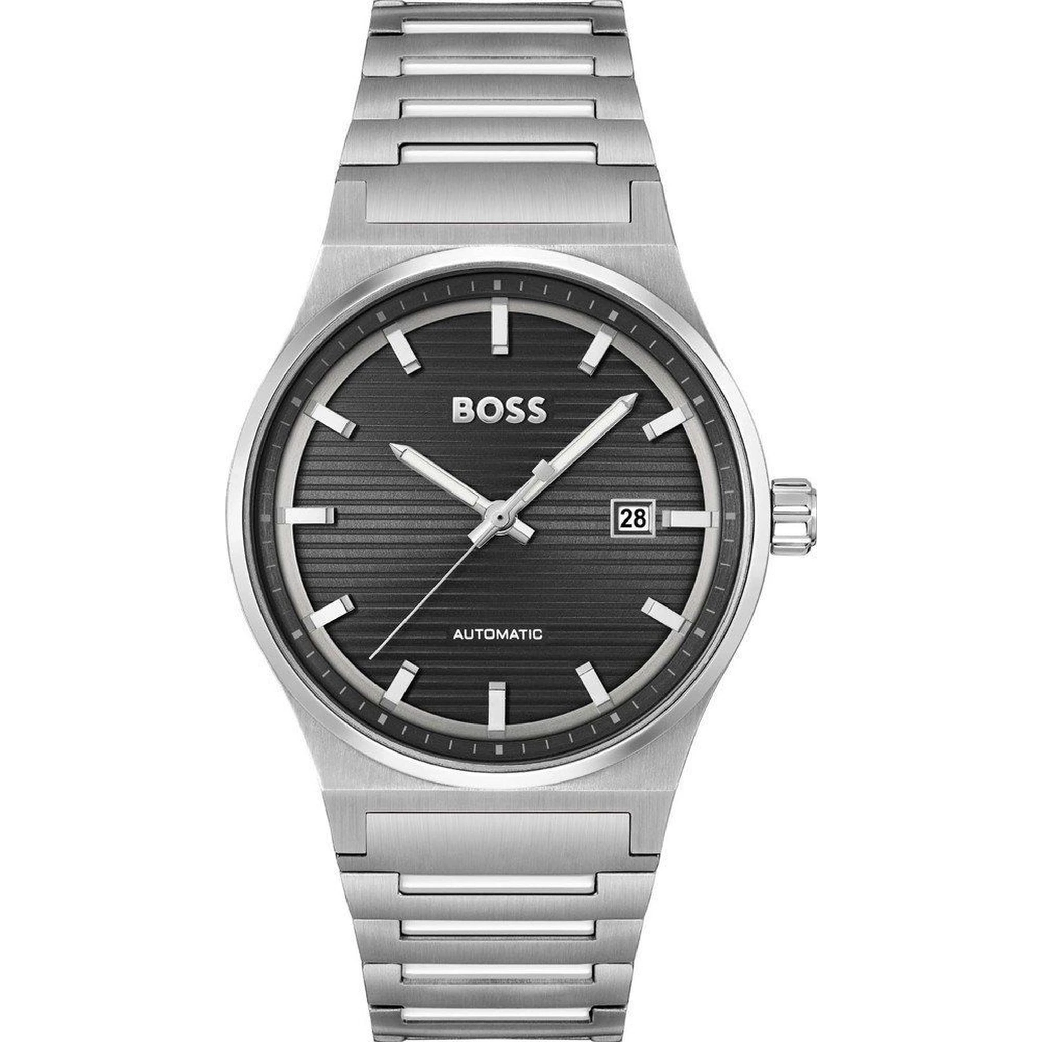 Gray Stainless Steel Dress Watch