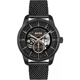 Black Stainless Steel Dress Watch
