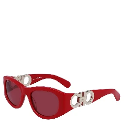 Red Acetate Sunglasses