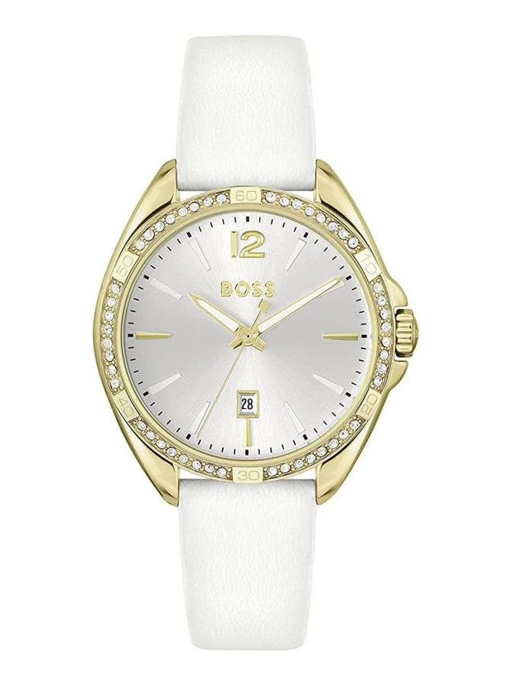 White Stainless Steel Dress Watch