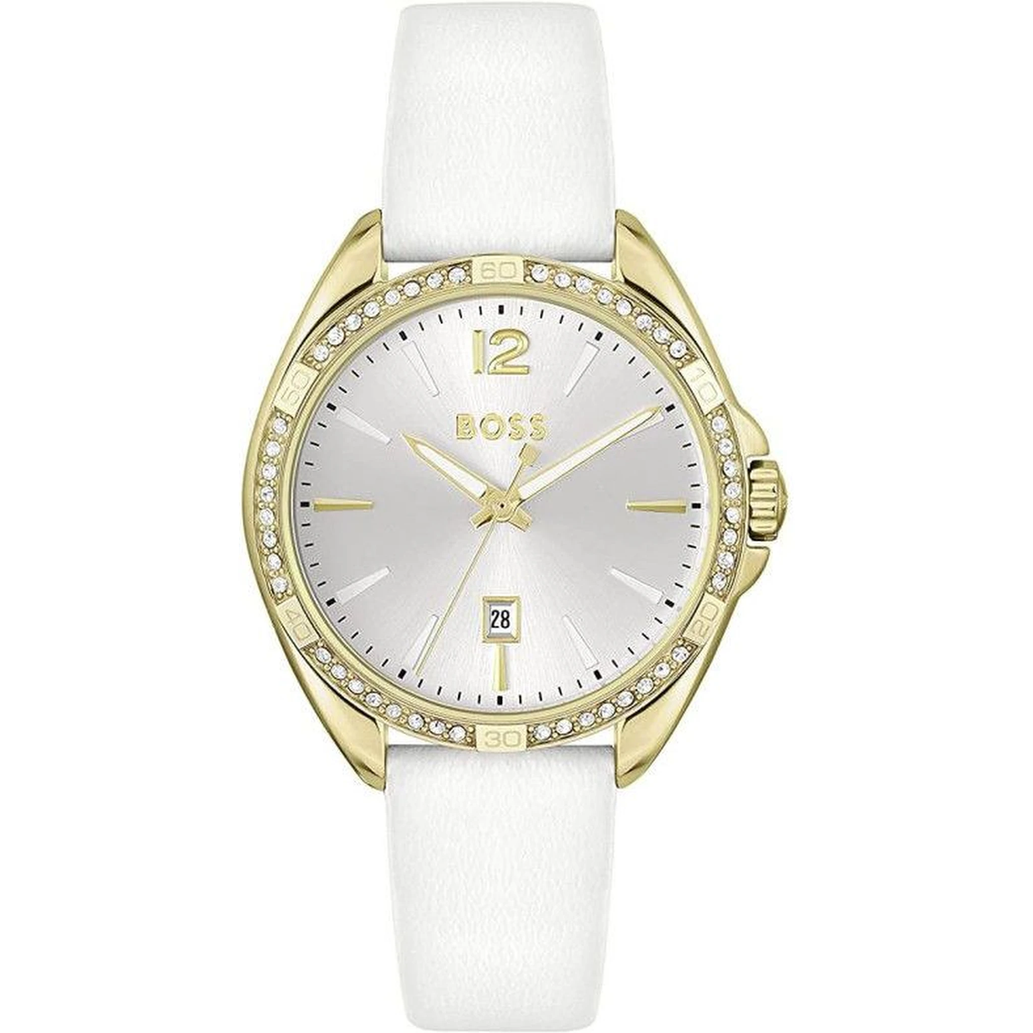 White Stainless Steel Dress Watch