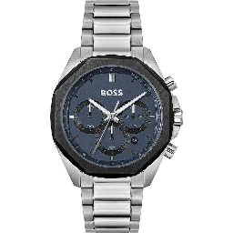 Gray Stainless Steel Dress Watch