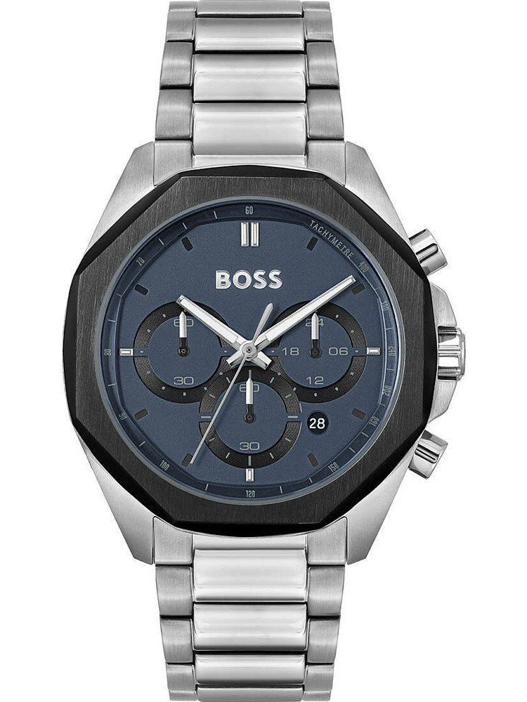 Gray Stainless Steel Dress Watch