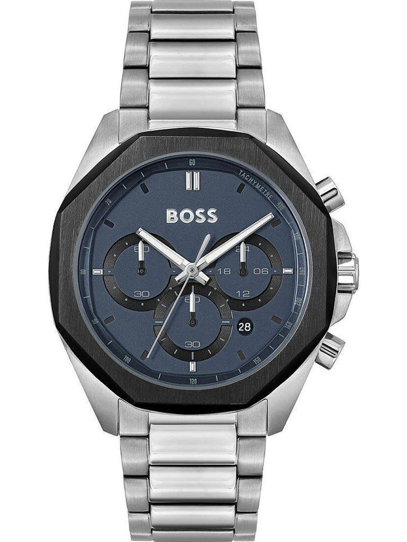 Gray Stainless Steel Dress Watch