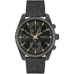 Black Stainless Steel Dress Watch