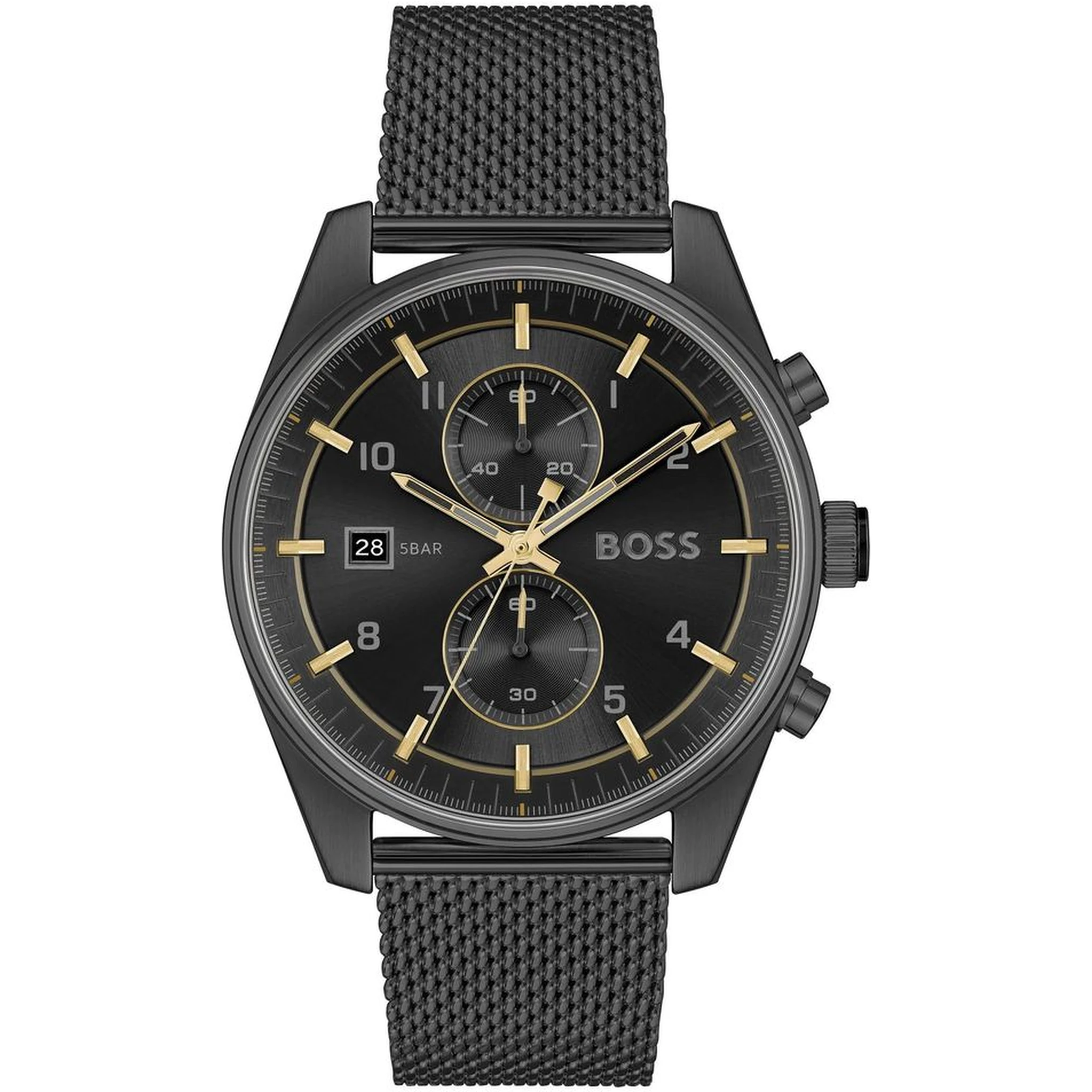 Black Stainless Steel Dress Watch