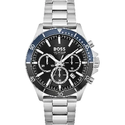 Gray Stainless Steel Dress Watch