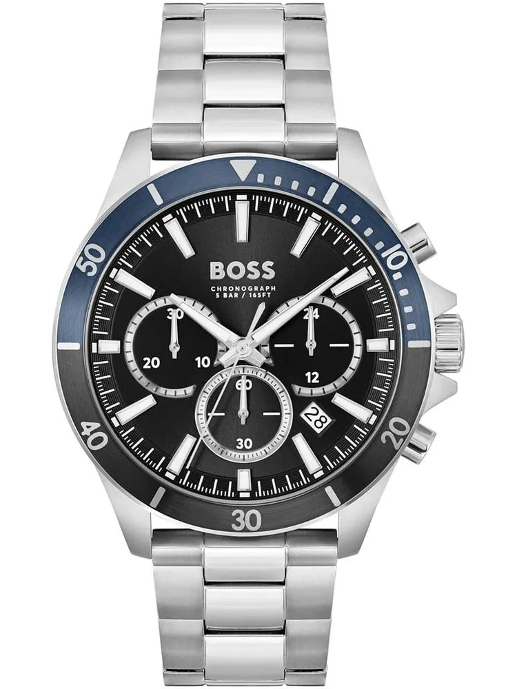 Gray Stainless Steel Dress Watch