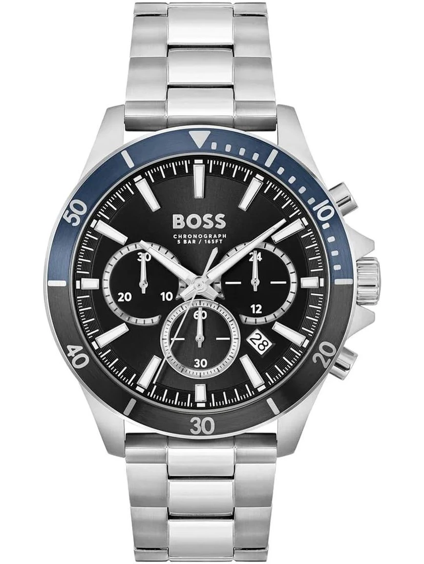 Gray Stainless Steel Dress Watch